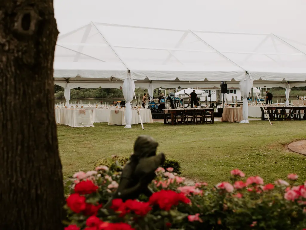 Cleartop Tent for an Eastern Shore Wedding